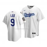 Maglia Baseball Bambino Los Angeles Dodgers Gavin Lux Home Replica 2020 Bianco