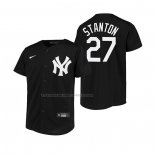 Maglia Baseball Bambino New York Yankees Giancarlo Stanton Replica Nero
