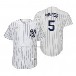 Maglia Baseball Bambino New York Yankees Joe Dimaggio Cooperstown Collection Home Bianco
