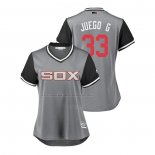 Maglia Baseball Donna Chicago White Sox James Shields 2018 Llws Players Weekend Juego G Grigio