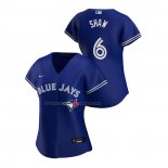 Maglia Baseball Donna Toronto Blue Jays Travis Shaw Replica Alternato 2020 Blu