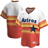 Maglia Baseball Uomo Houston Astros Home Cooperstown Collection Bianco Arancione