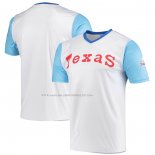Maglia Baseball Uomo Texas Rangers Stitches Cooperstown Collection Wordmark V-neck Bianco