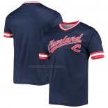 Maglia Baseball Uomo Cleveland Guardians Cooperstown Collection V-neck Blu