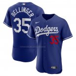 Maglia Baseball Uomo Los Angeles Dodgers Cody Bellinger Alternato Autentico Blu