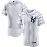 Maglia Baseball Uomo New York Yankees Home Autentico Bianco