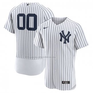 Maglia Baseball Uomo New York Yankees Home Autentico Personalizzate Bianco