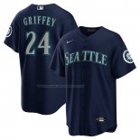 Maglia Baseball Uomo Seattle Mariners Ken Griffey Jr. Alterno Replica Blu
