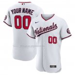 Maglia Baseball Uomo Washington Nationals Autentico Personalizzate Bianco